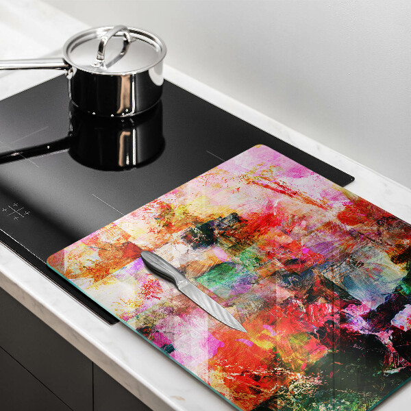 De vidrio templado Abstracción de pintura