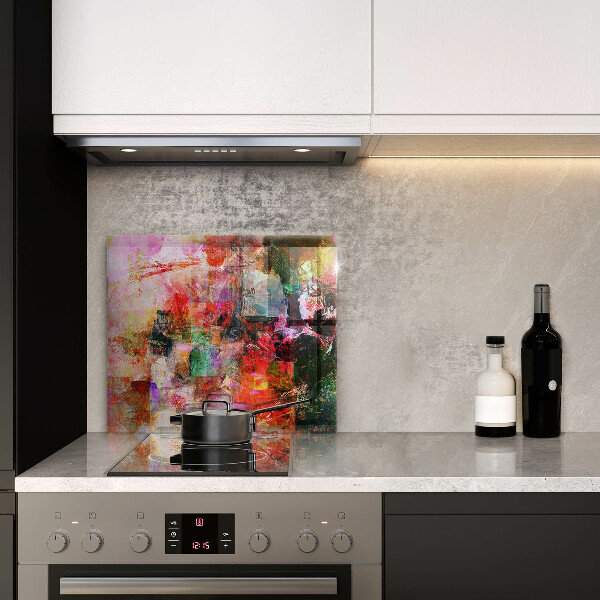 De vidrio templado Abstracción de pintura