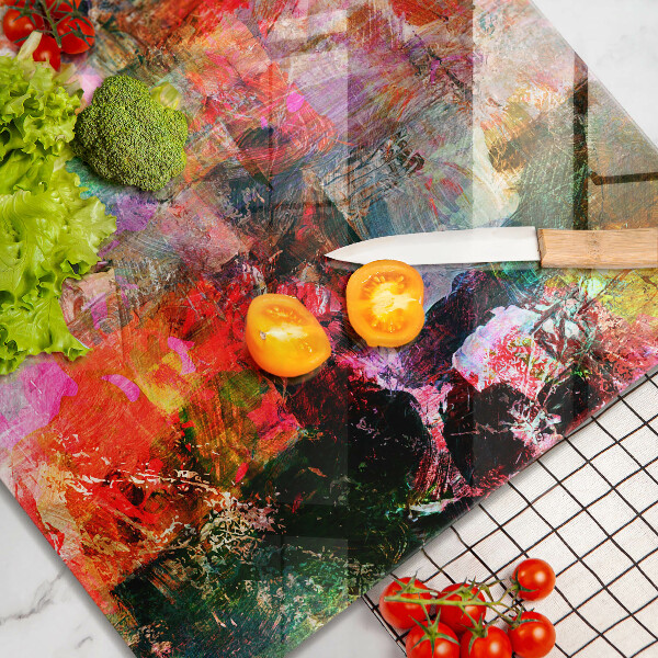 De vidrio templado Abstracción de pintura