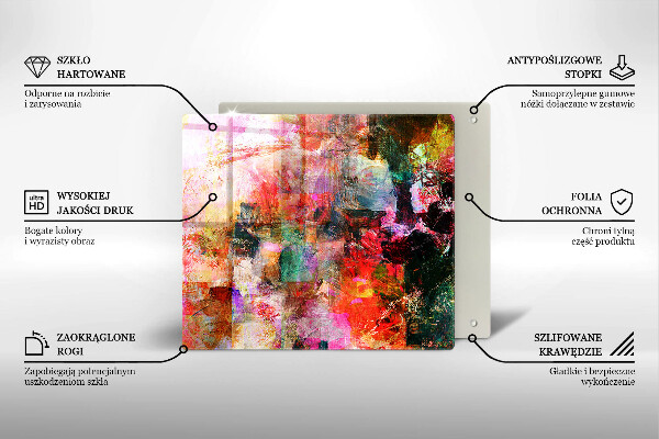 De vidrio templado Abstracción de pintura