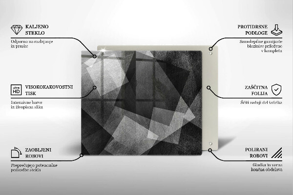 De vidrio templado Abstracción geométrica