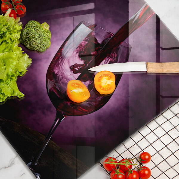 De vidrio templado Una copa de vino