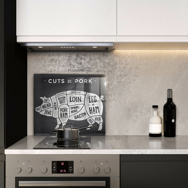 De vidrio templado Carne de cerdo