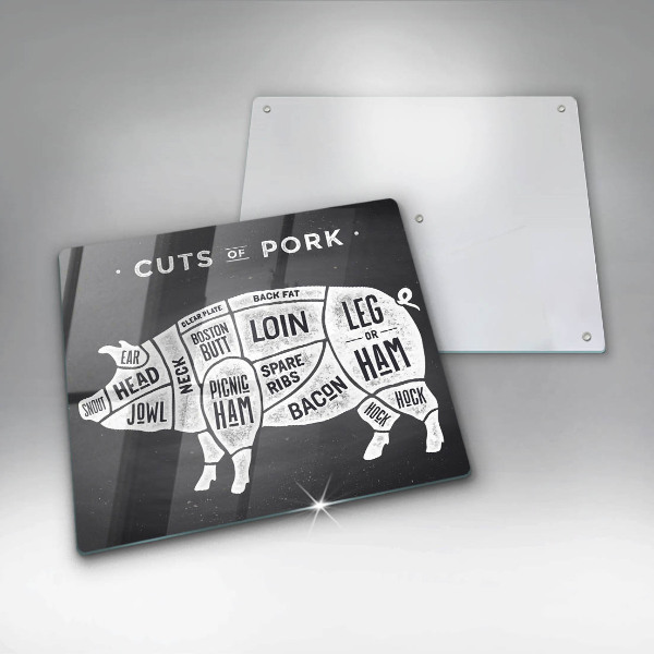 De vidrio templado Carne de cerdo