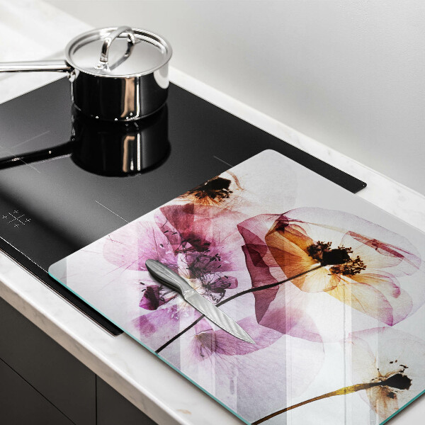 De vidrio templado Flores delicadas