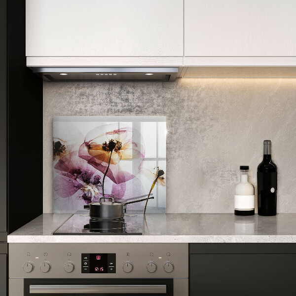 De vidrio templado Flores delicadas