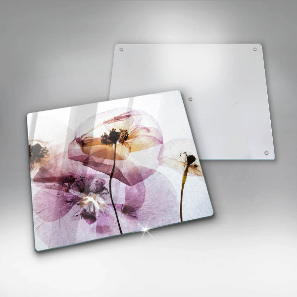 De vidrio templado Flores delicadas