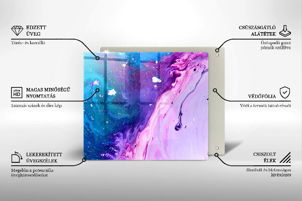 De vidrio templado Tintas de abstracción