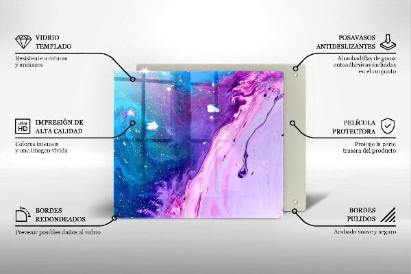 De vidrio templado Tintas de abstracción