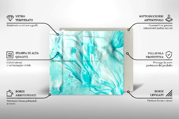 De vidrio templado Pinturas de abstraccion