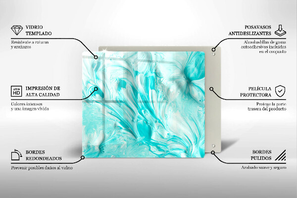 De vidrio templado Pinturas de abstraccion