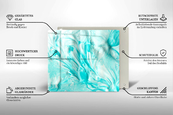 De vidrio templado Pinturas de abstraccion