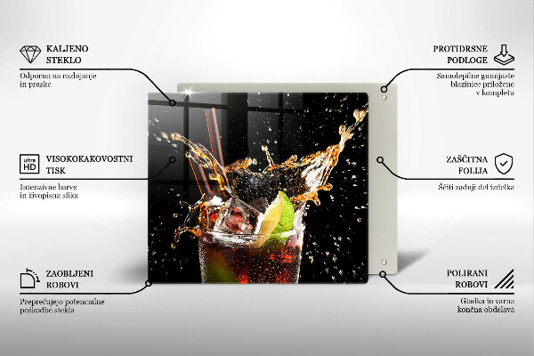 De vidrio templado Beber con hielo