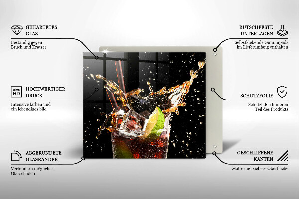 De vidrio templado Beber con hielo