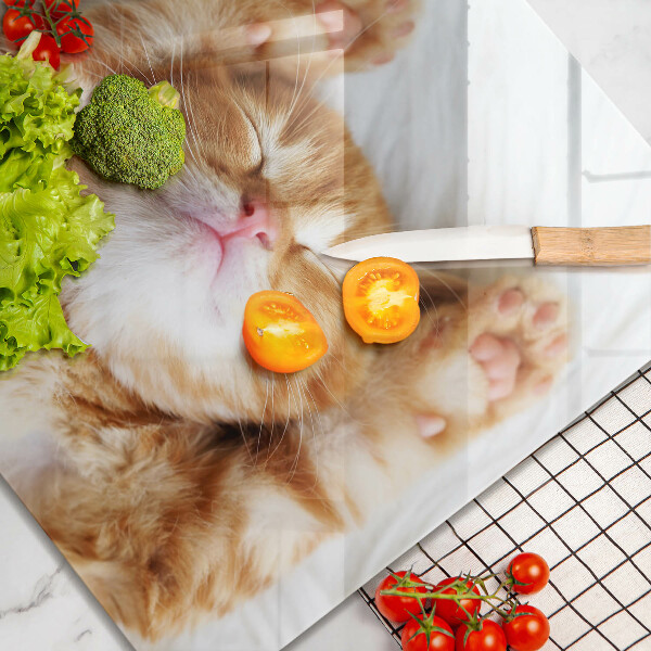 De vidrio templado Pequeño gatito lindo