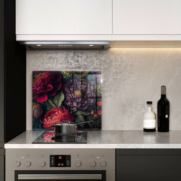 De vidrio templado Hermosas flores