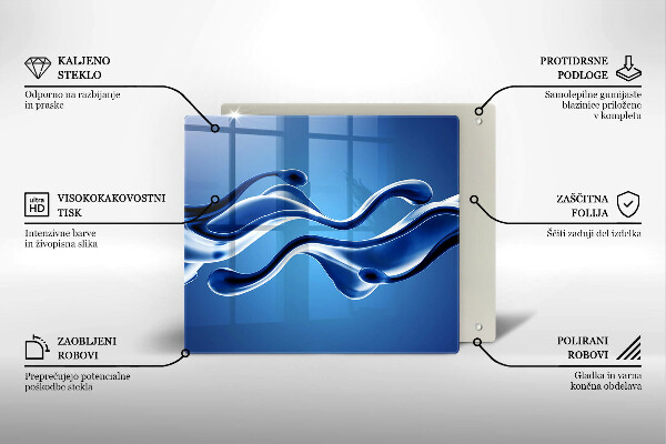 De vidrio templado Abstracción de fluidos