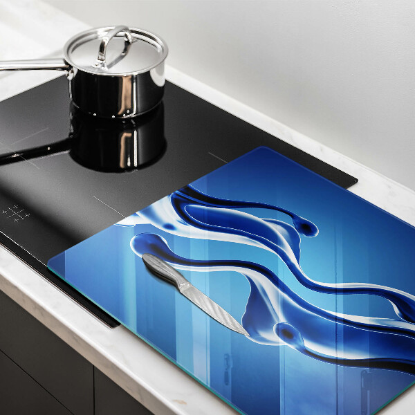 De vidrio templado Abstracción de fluidos