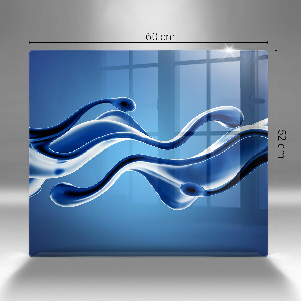 De vidrio templado Abstracción de fluidos