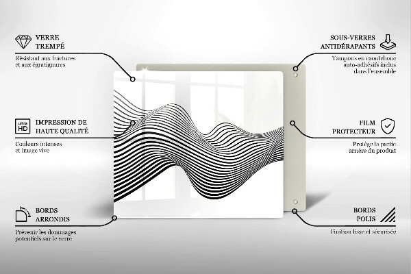 De vidrio templado Abstracción lineal