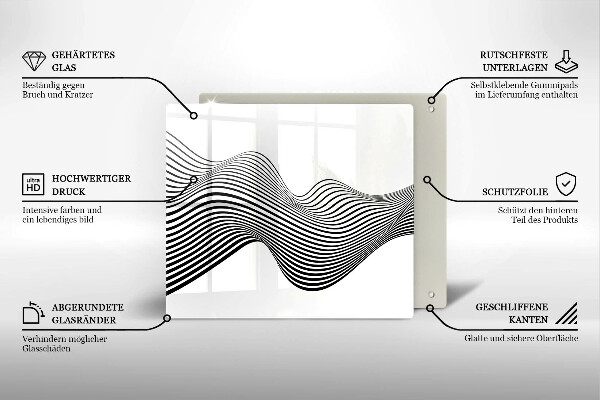 De vidrio templado Abstracción lineal