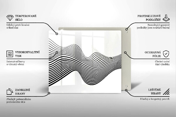 De vidrio templado Abstracción lineal