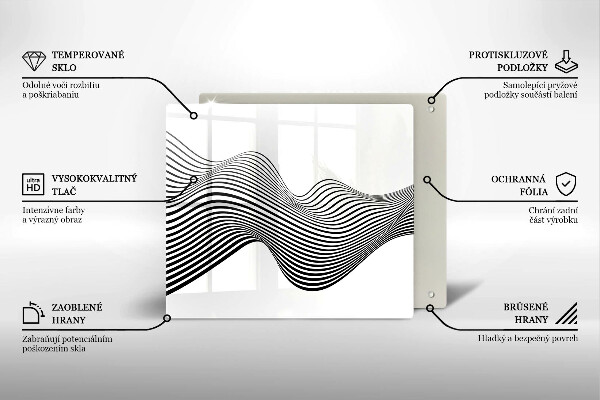 De vidrio templado Abstracción lineal