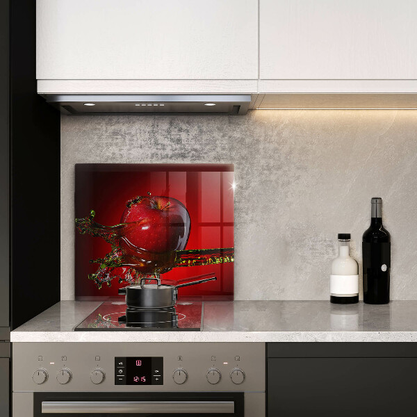 De vidrio templado Fruta de manzana en agua