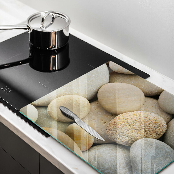 De vidrio templado Patrón de piedras ovaladas