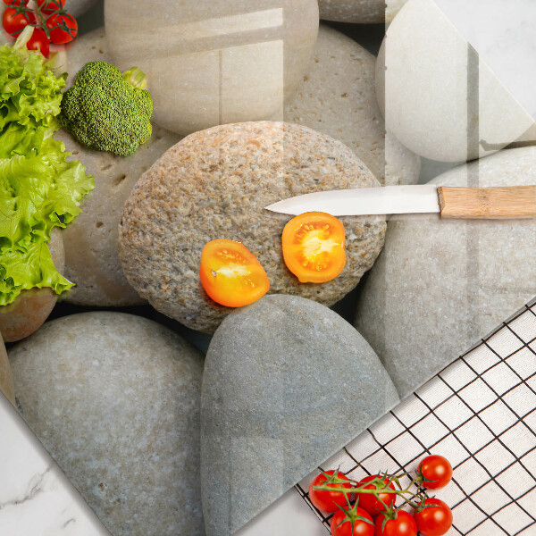 De vidrio templado Patrón de piedras ovaladas