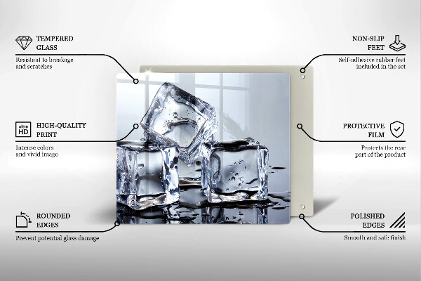 De vidrio templado Cubos de hielo