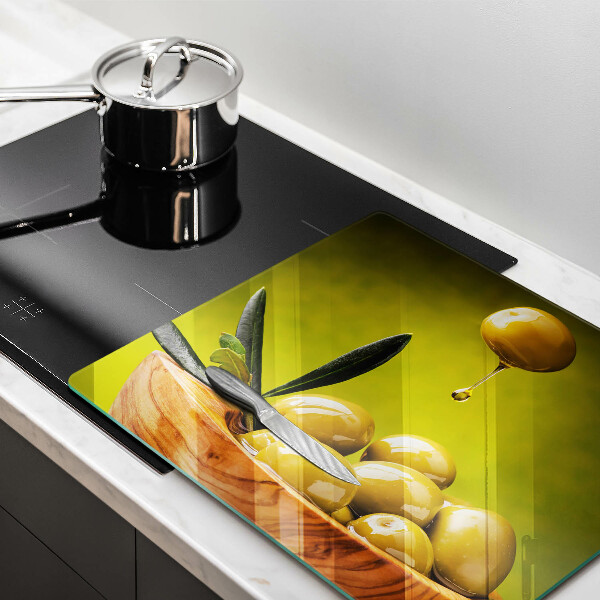 De vidrio templado Aceitunas sabrosas