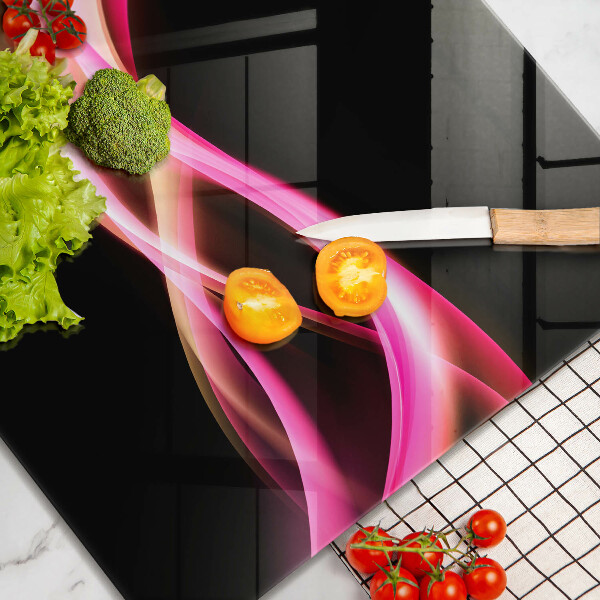 De vidrio templado Humo de neón abstracto