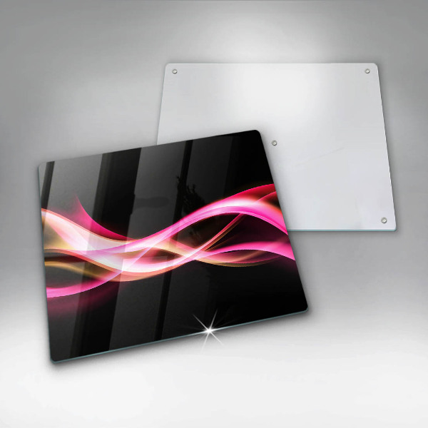 De vidrio templado Humo de neón abstracto