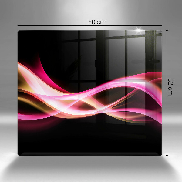 De vidrio templado Humo de neón abstracto