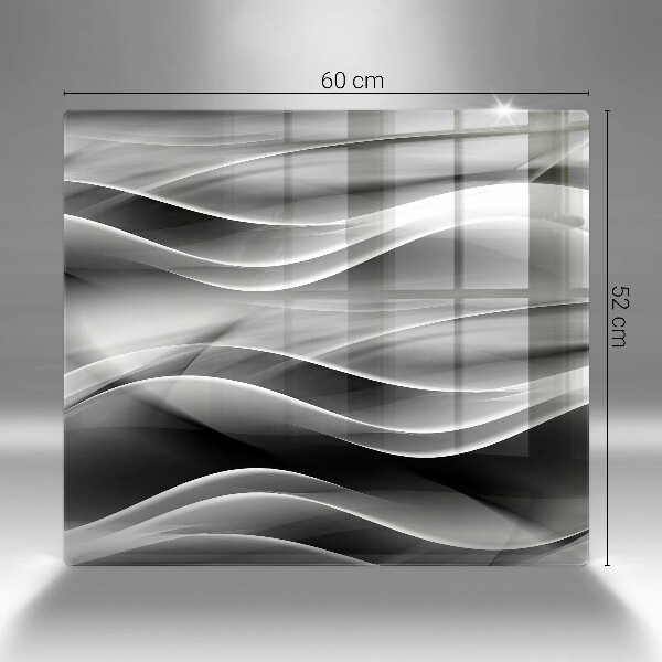 De vidrio templado Líneas abstractas de humo