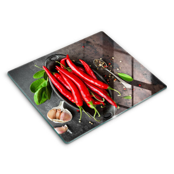 De vidrio templado Chiles rojos