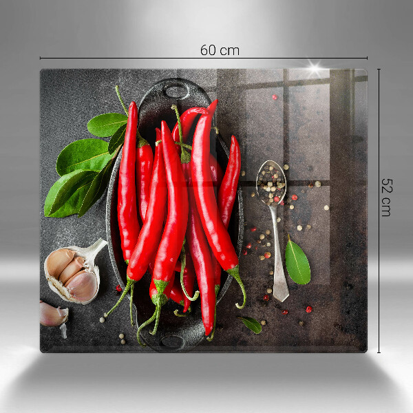 De vidrio templado Chiles rojos