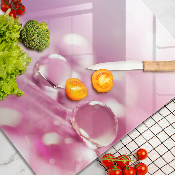 De vidrio templado Pétalos de flores de rocío