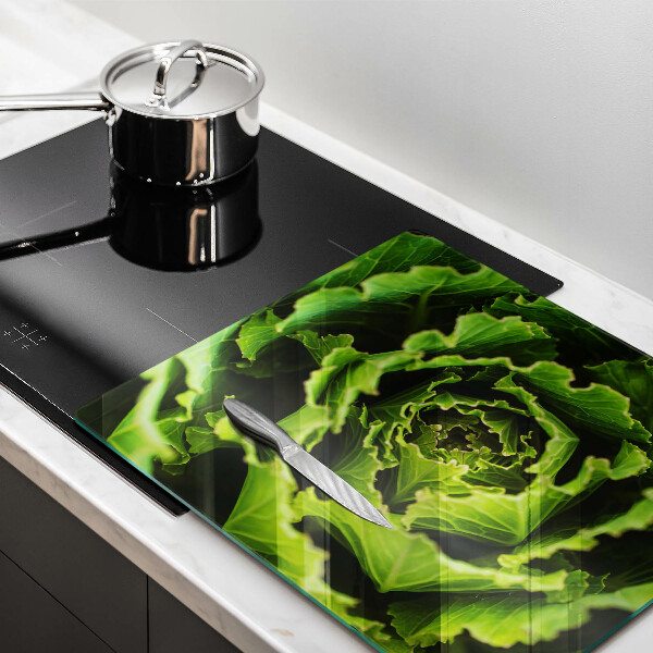 De vidrio templado Comer hojas de lechuga