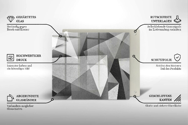 De vidrio templado Abstracción nítida concreta