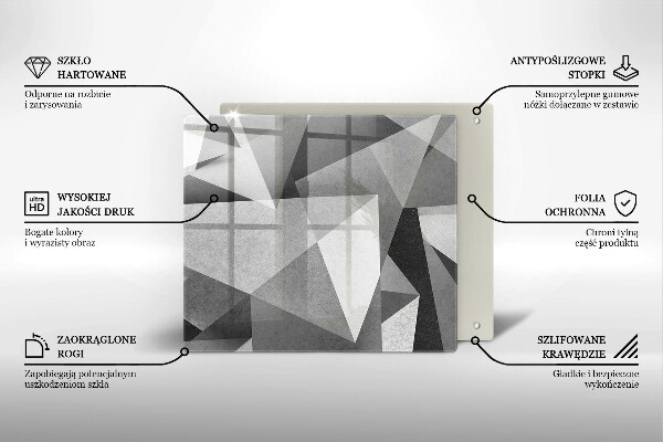 De vidrio templado Abstracción nítida concreta