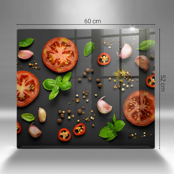 De vidrio templado Tomates y especias