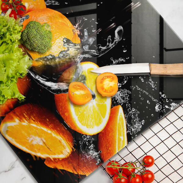 De vidrio templado Fruta jugosa de naranja