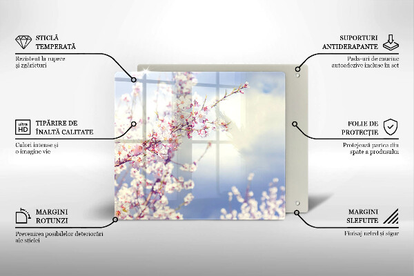 De vidrio templado Árbol floreciente