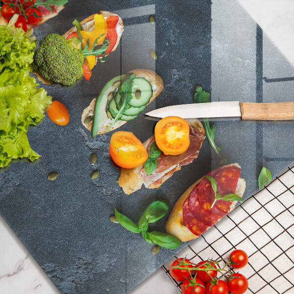 De vidrio templado Sándwiches coloridos