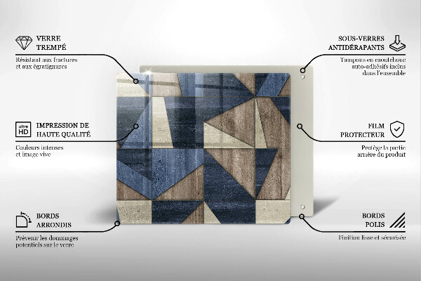 De vidrio templado Abstracción geométrica