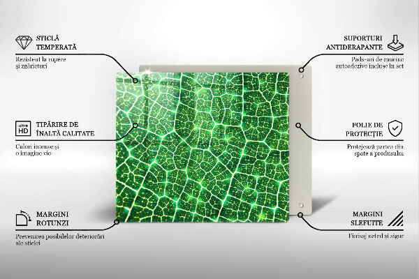 De vidrio templado Estructura de la hoja