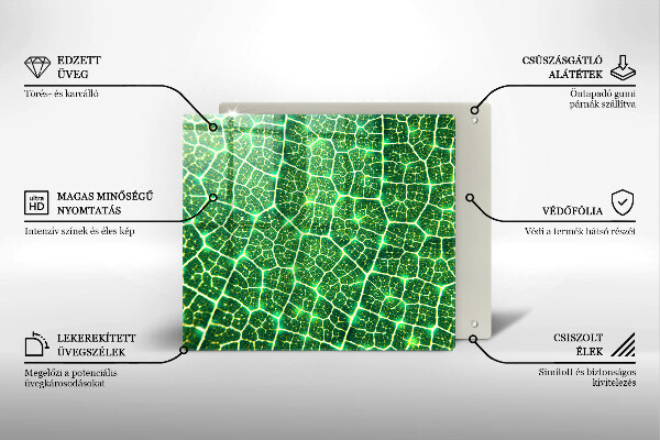 De vidrio templado Estructura de la hoja