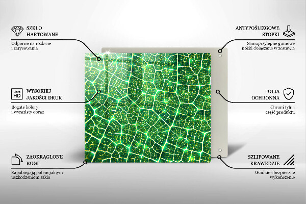 De vidrio templado Estructura de la hoja